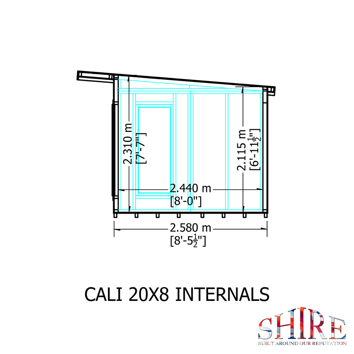 Shire Cali 20x8 Garden Office