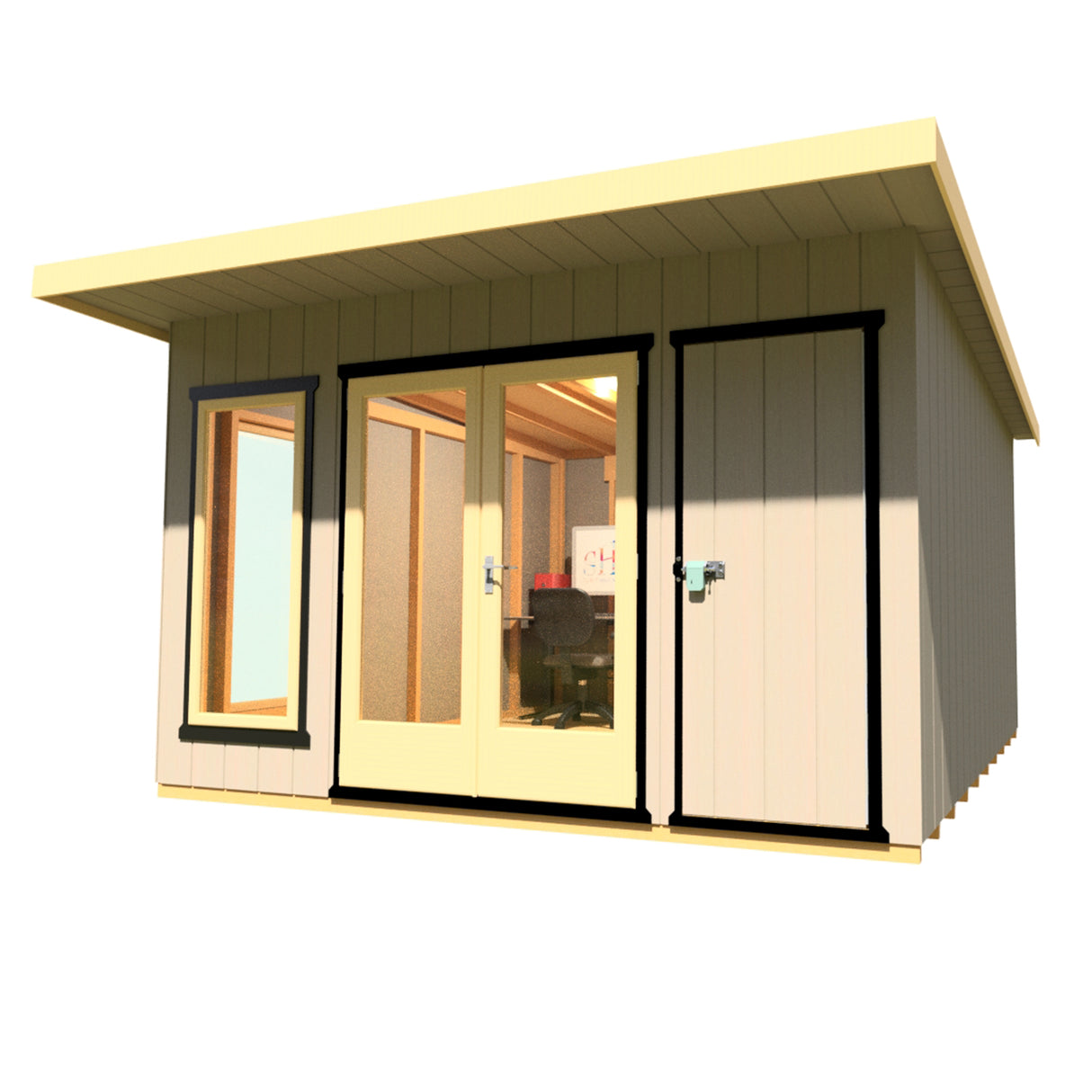 Shire Cali 12x12 Garden Office with Storage