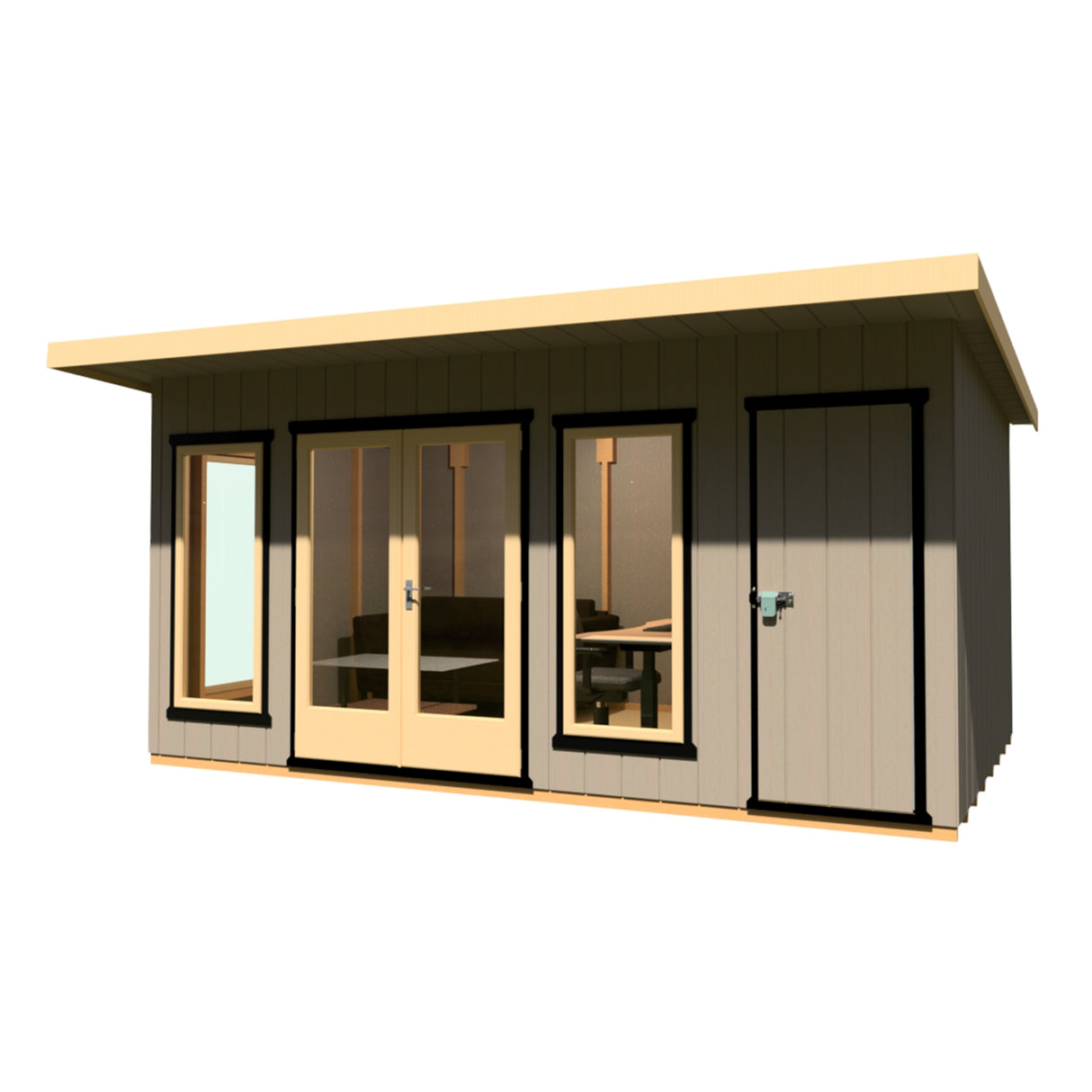Shire Cali 16x8 Garden Office with Storage