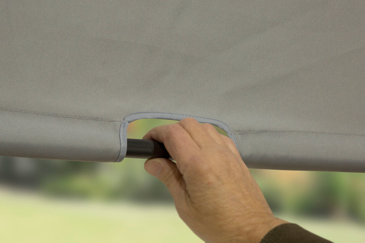 Cannes 3m x 3m Steel Gazebo with Moveable Canopy