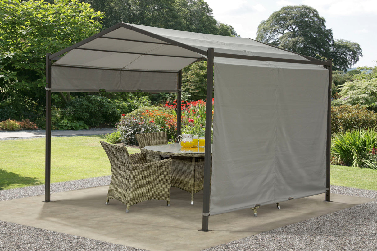 Cannes 3m x 3m Steel Gazebo with Moveable Canopy