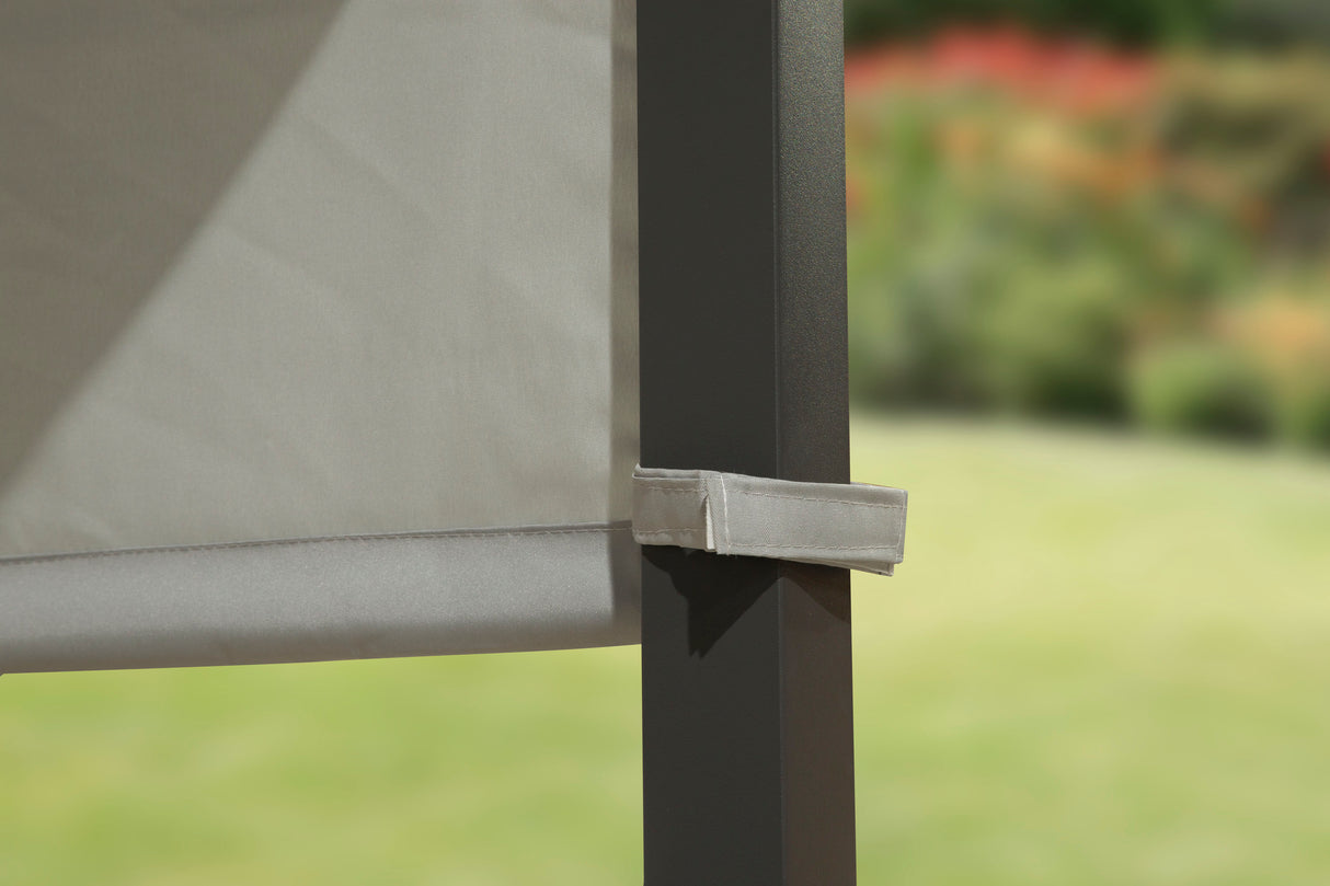 Cannes 3m x 3m Steel Gazebo with Moveable Canopy