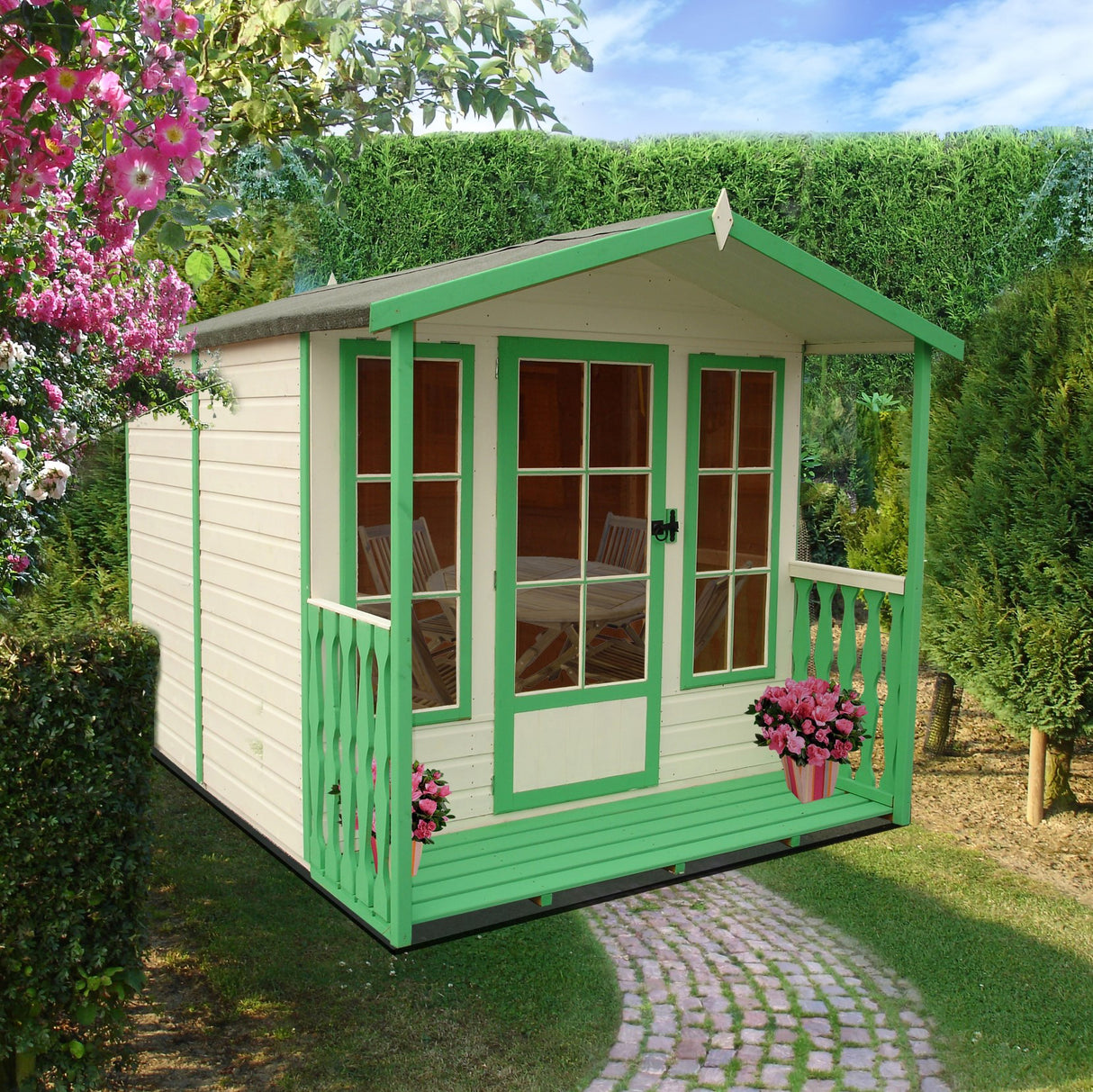 Shire Chatsworth 7x7 Summerhouse with Verandah
