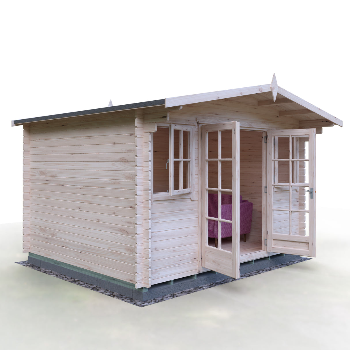 Shire Clipstone 12x10 Log Cabin