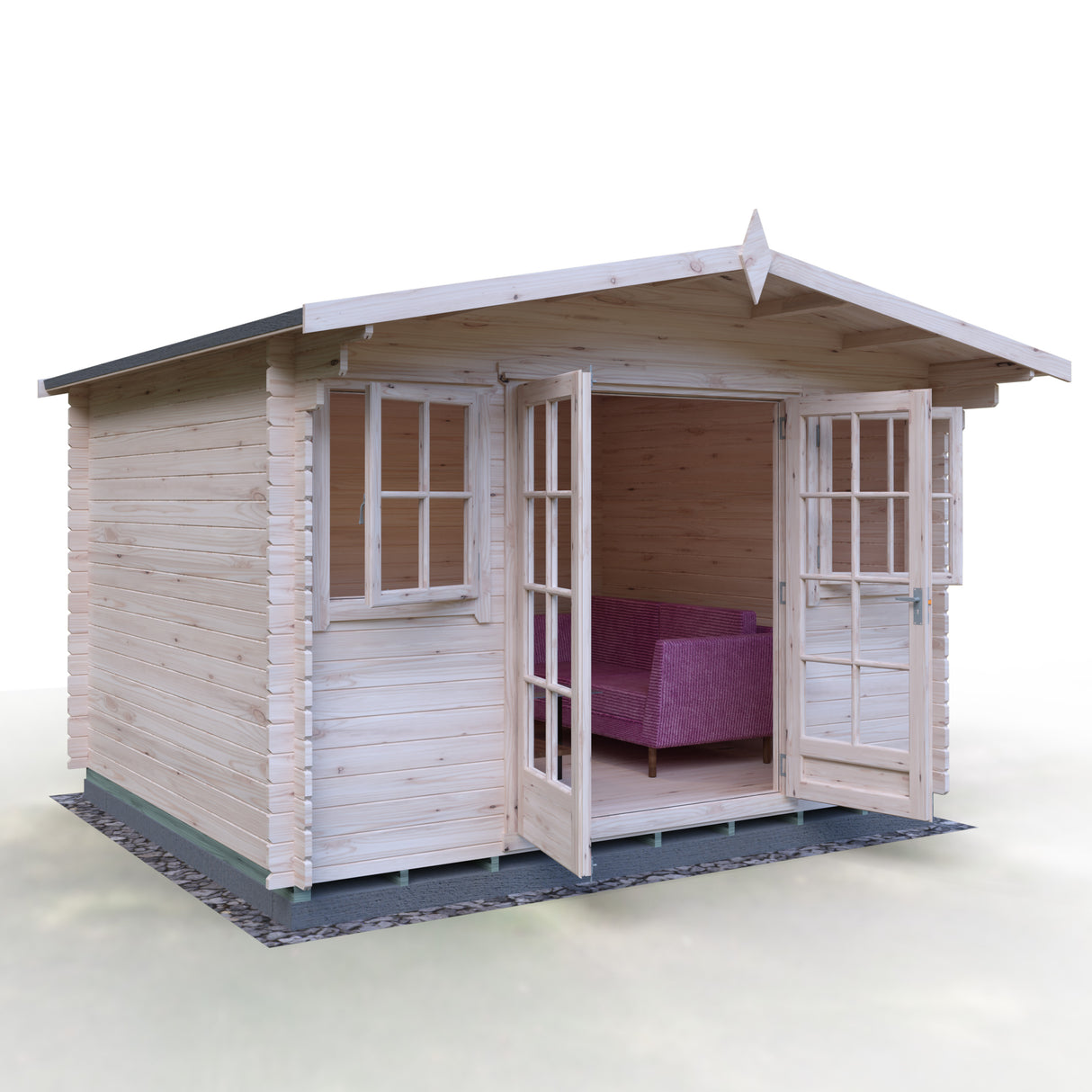 Shire Clipstone 12x10 Log Cabin