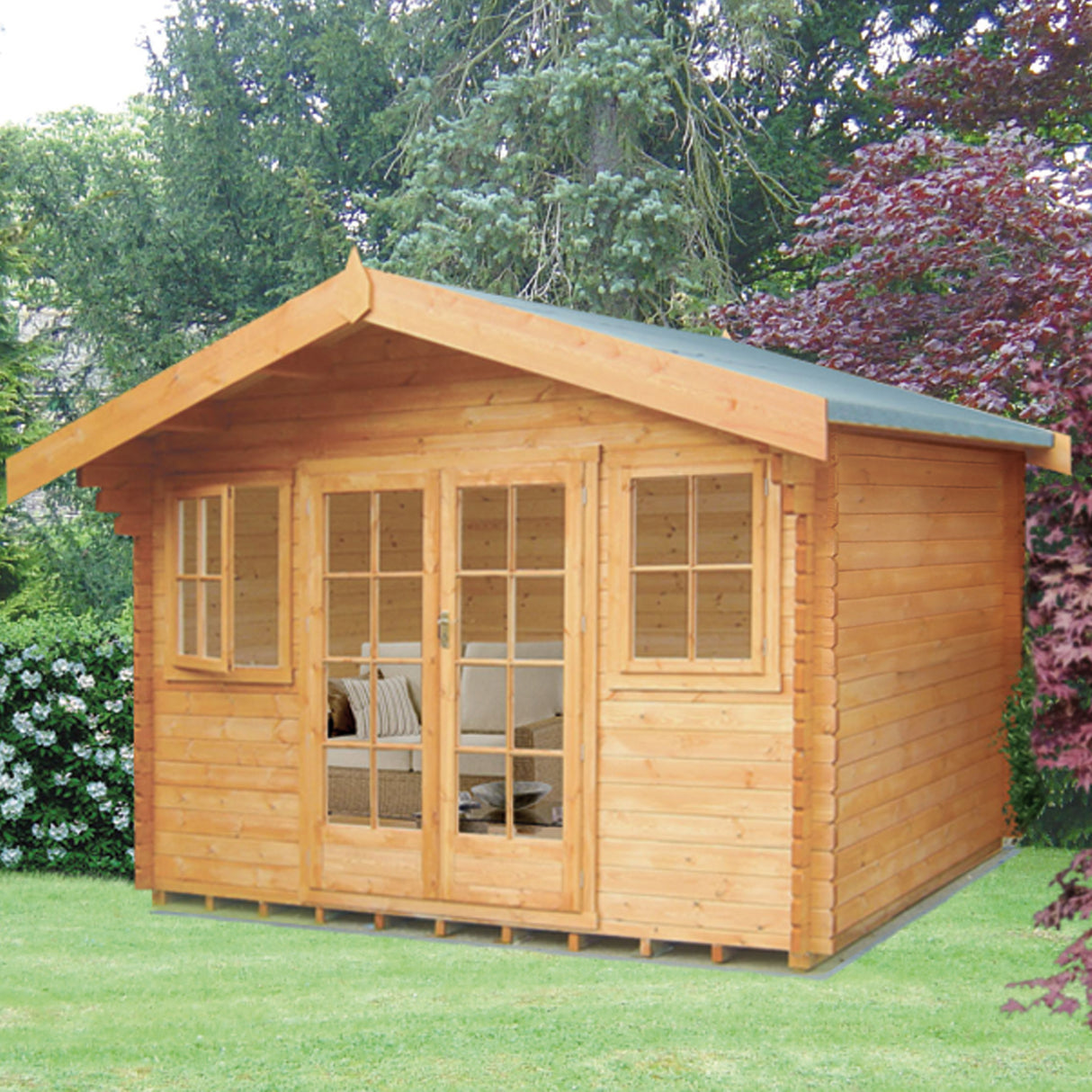 Shire Clipstone 12x12 Log Cabin