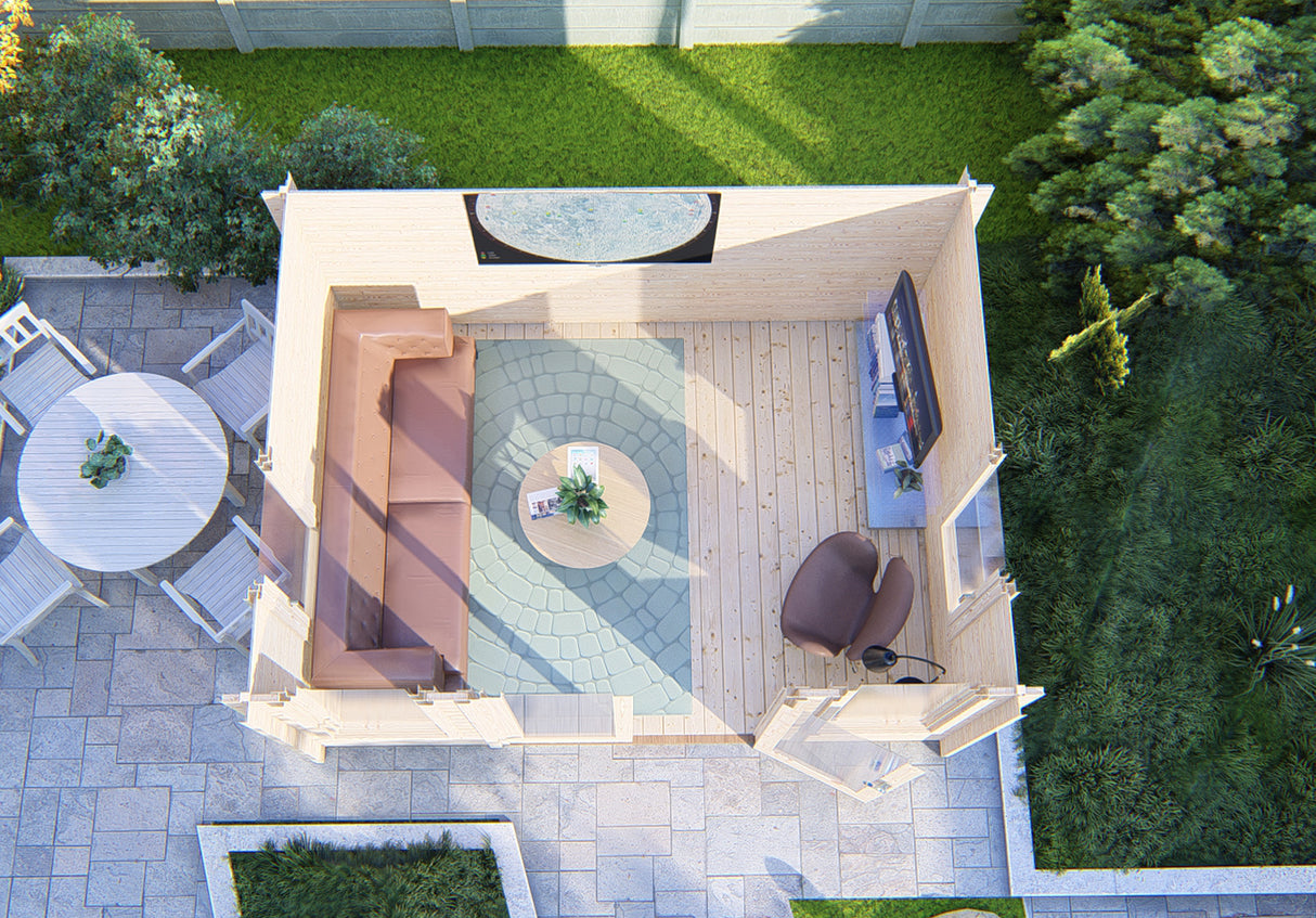 Shire Clockhouse 10x12 44mm Log Cabin