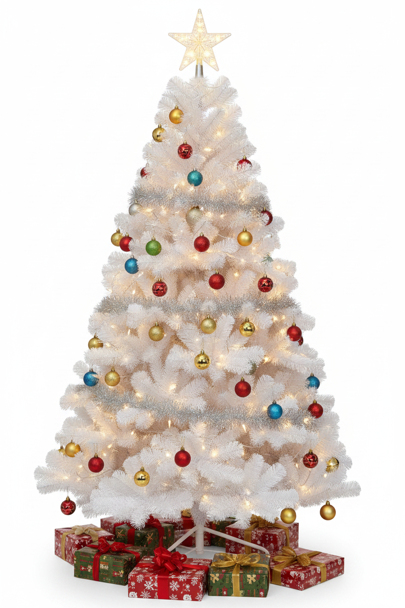 Colorado Spruce Christmas Tree White - 6ft/180cm
