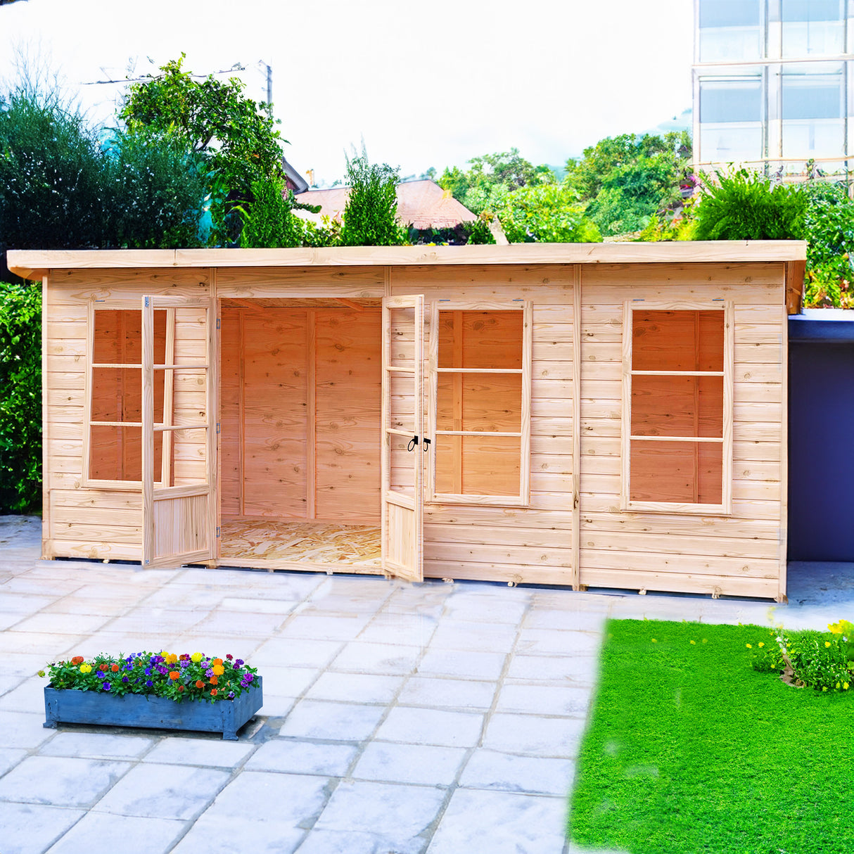 Dahlia 16 ft x 6 ft Summerhouse