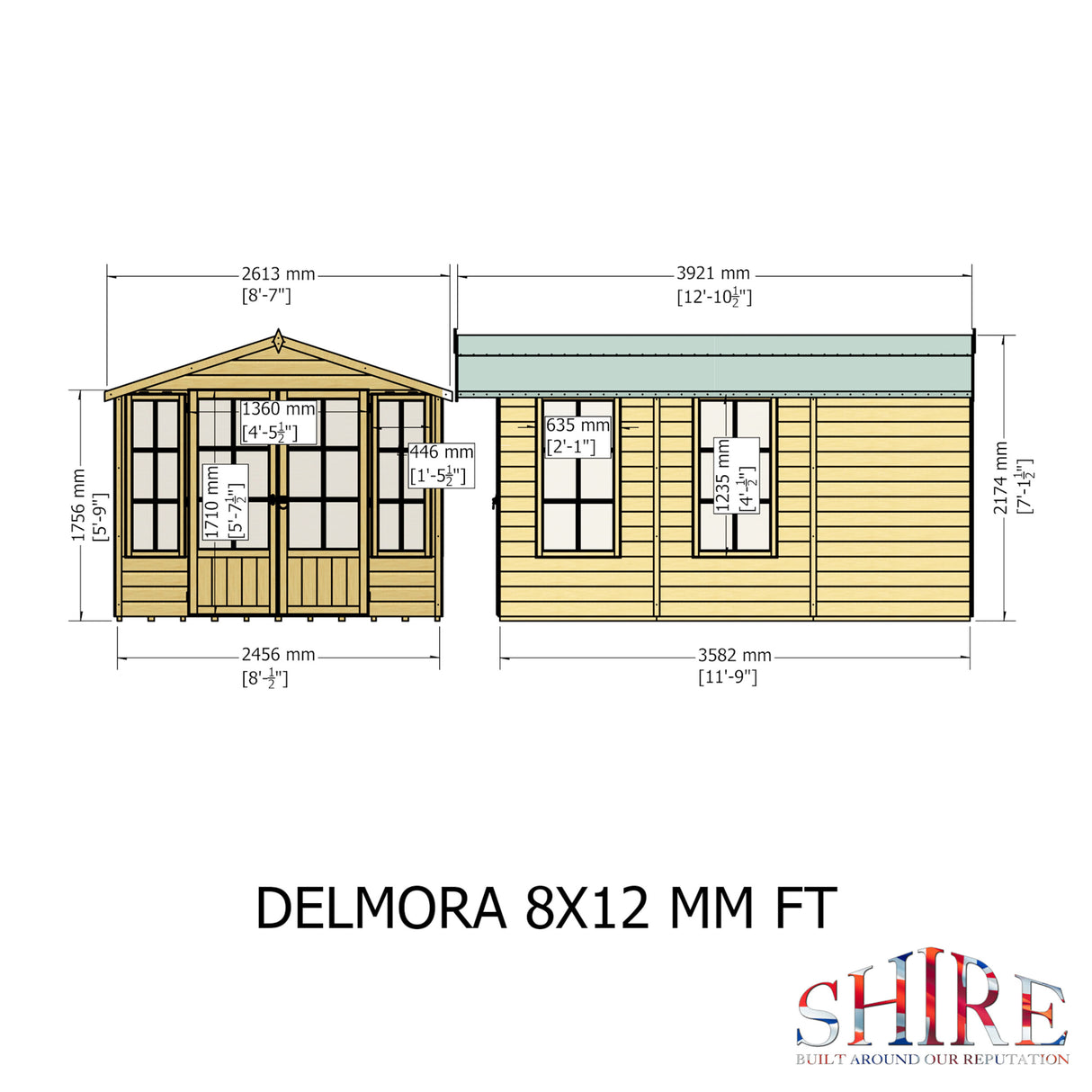 Shire Delmora 8x12 Summerhouse