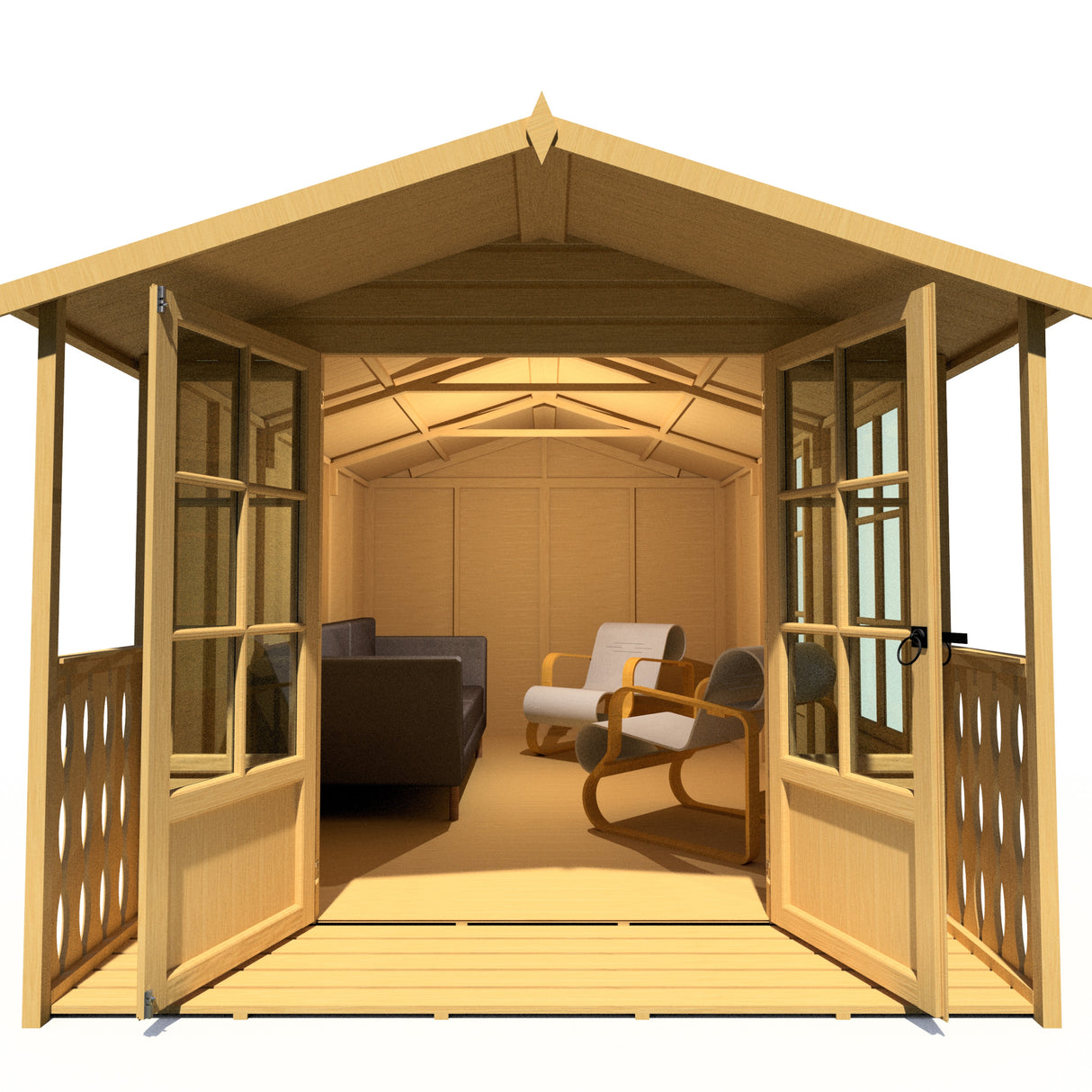 Shire Delmora 8x14 Summerhouse with Verandah