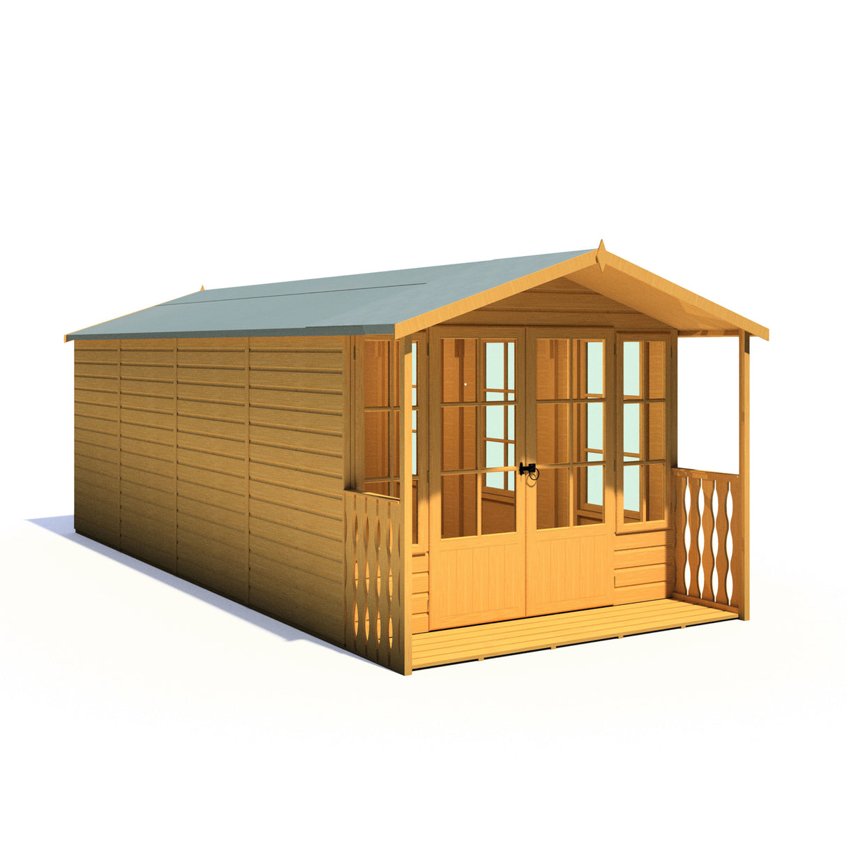 Shire Delmora 8x18 Summerhouse with Verandah