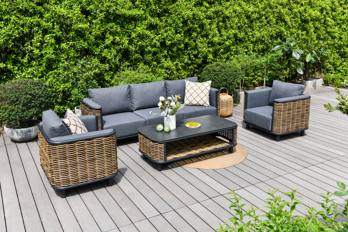 Lamoi Rattan 5 Seat Sofa Set