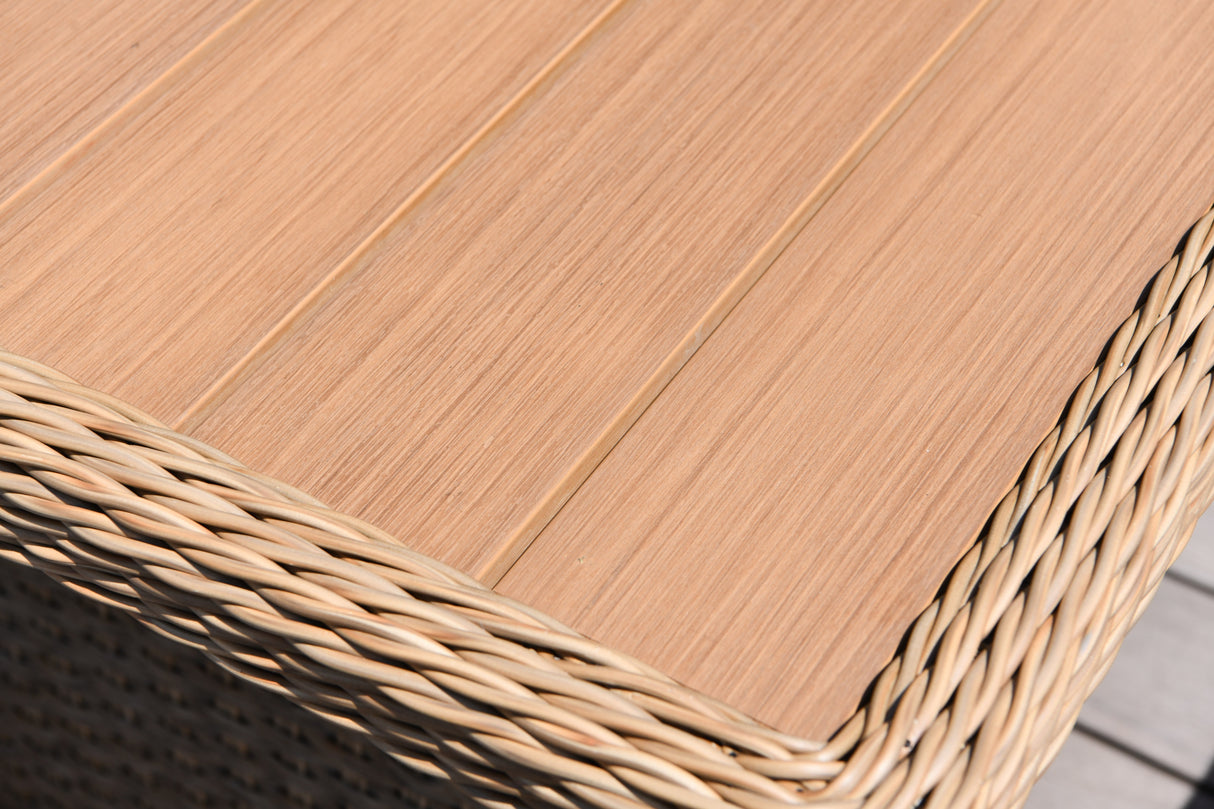 Heritage Corner Dining Lounge Set With Raise Table & Lower Table