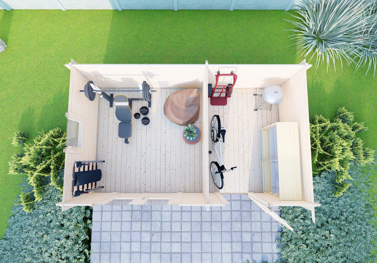 Shire Deko 16x10 44mm Log Cabin