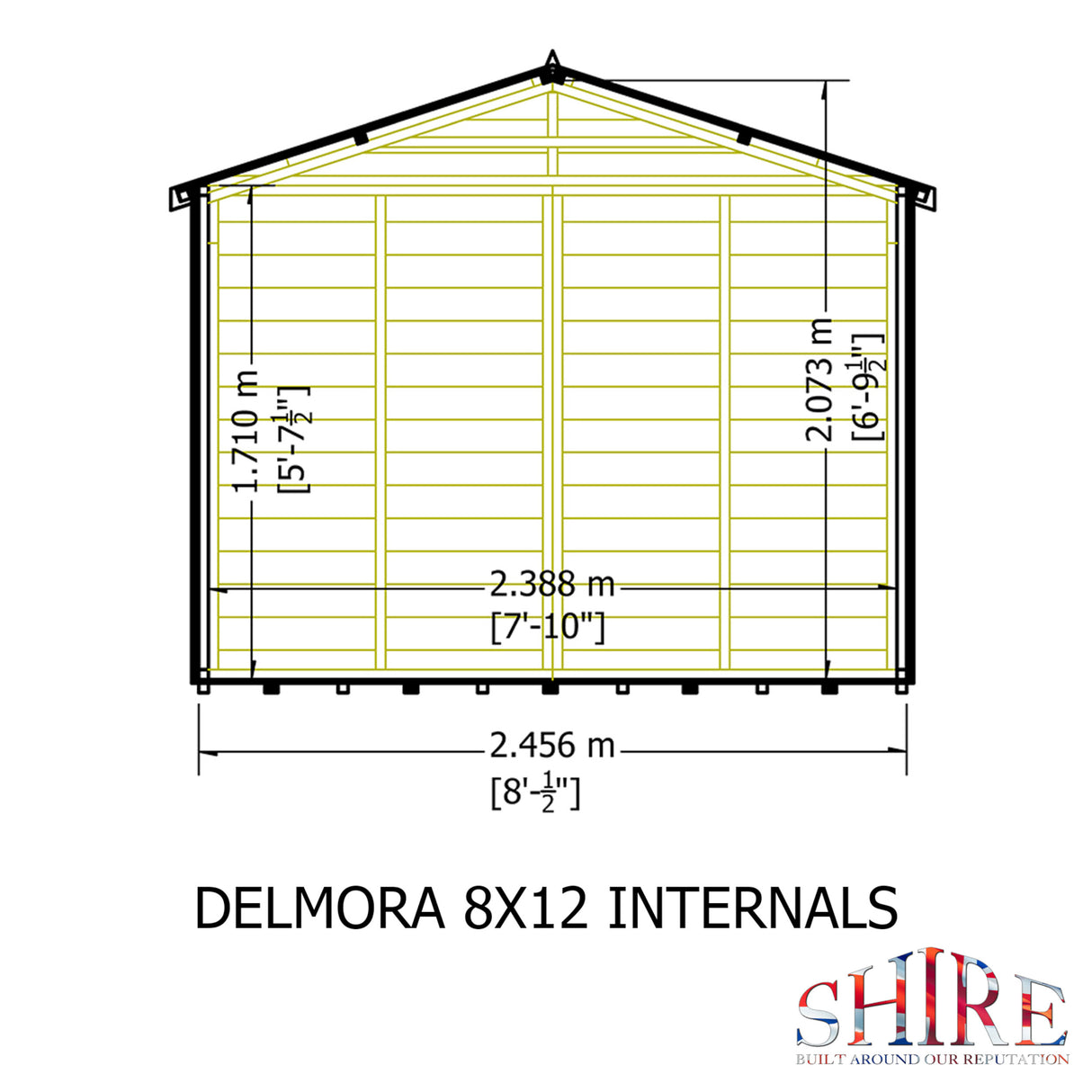 Shire Delmora 8x12 Summerhouse