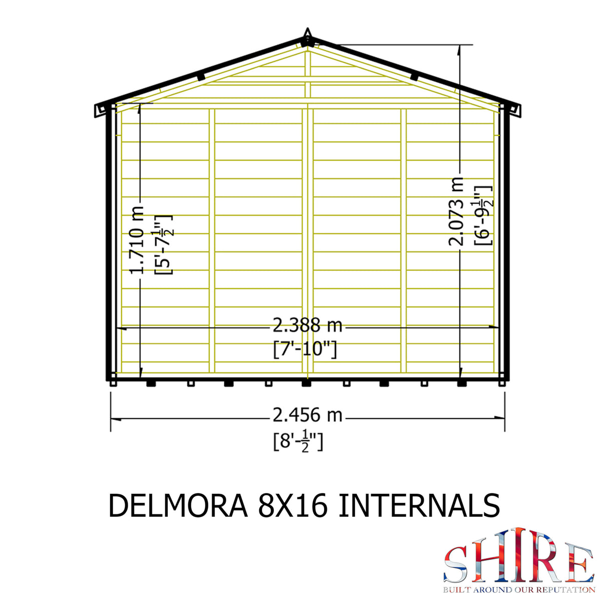 Shire Delmora 8x16 Summerhouse