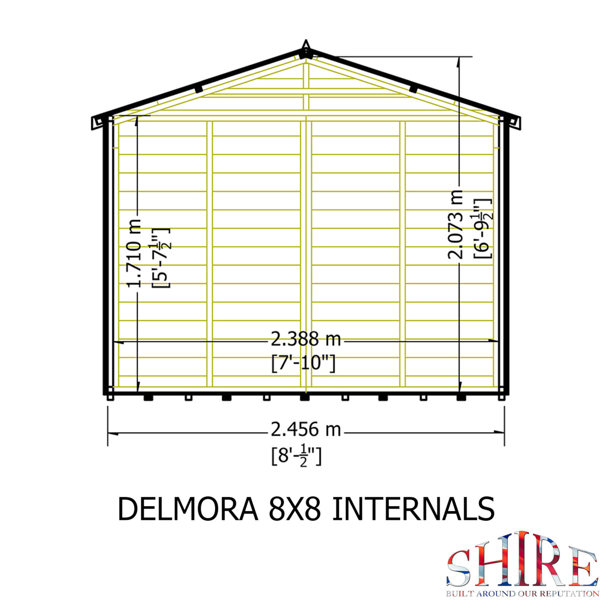 Shire Delmora 8x8 Summerhouse