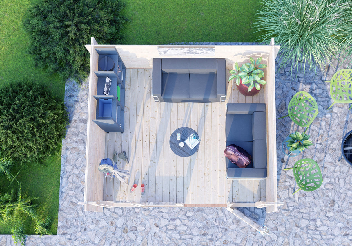 Shire Faversham 10x10 44mm Log Cabin