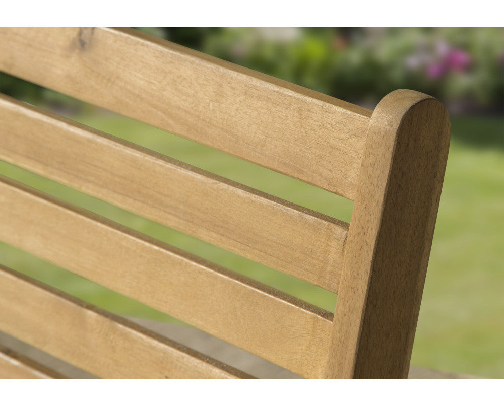 Florence Acacia Hardwood 2 Seater Bench