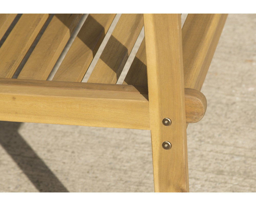 Florence Acacia Hardwood 2 Seater Bench