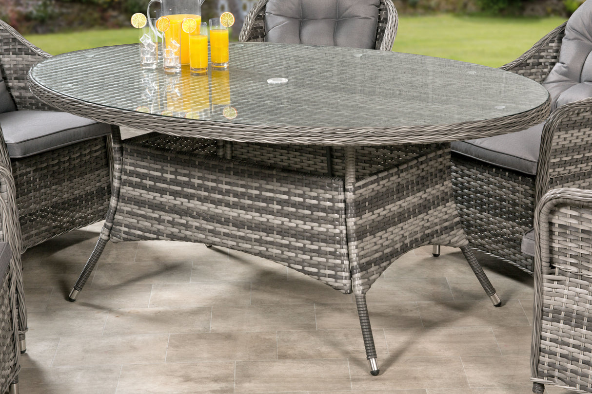 Florida 6 Seat Oval Dining Set