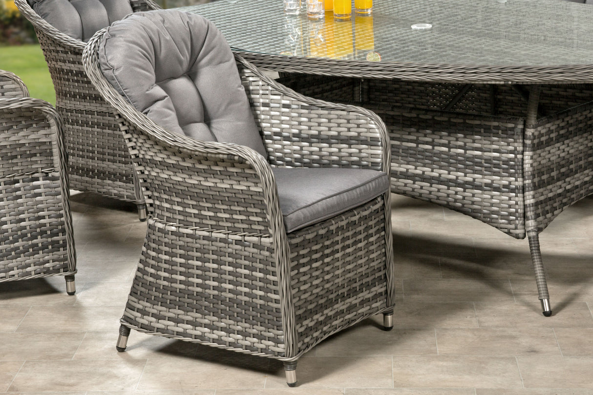 Florida 6 Seat Oval Dining Set