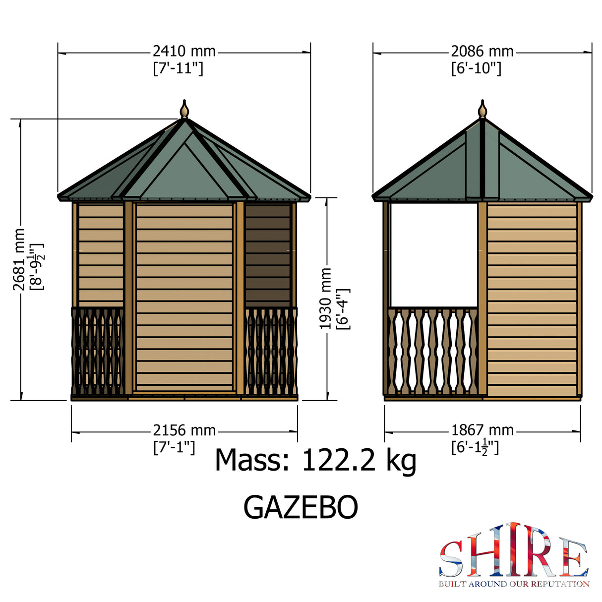 Shire Gazebo Arbour