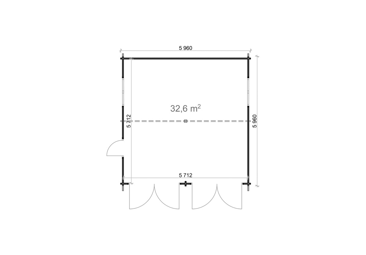 Shire 18x18 Apex 44mm Garage