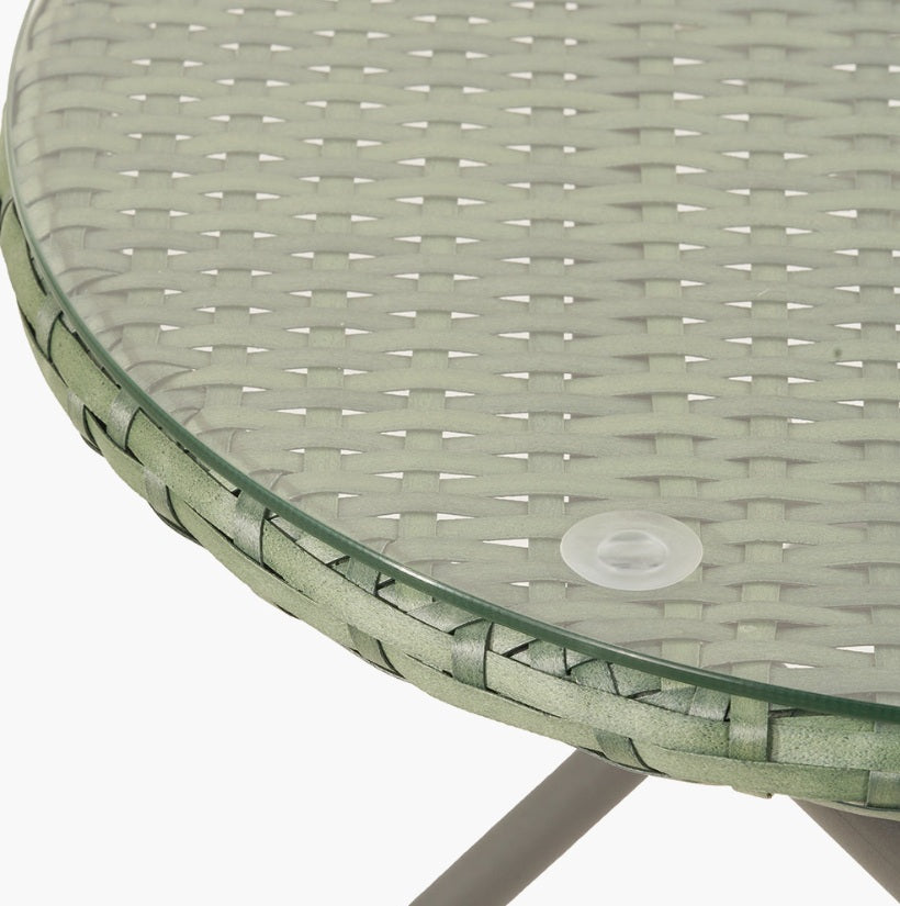 Tobs Outdoor Green Foldable Loungers Set