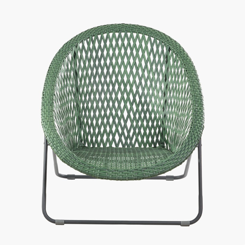 Tobs Outdoor Green Foldable Loungers Set