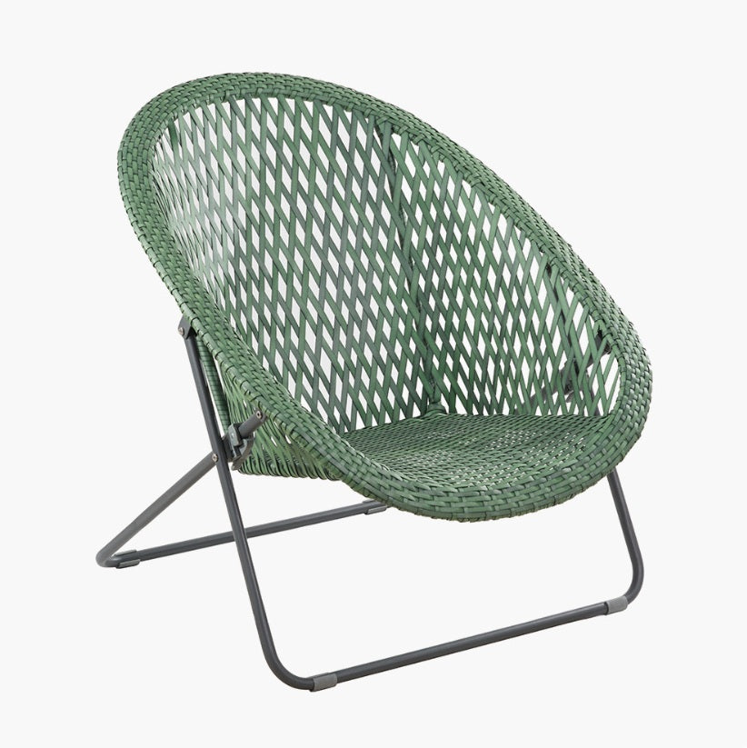 Tobs Outdoor Green Foldable Loungers Set