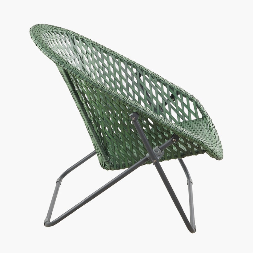 Tobs Outdoor Green Foldable Loungers Set