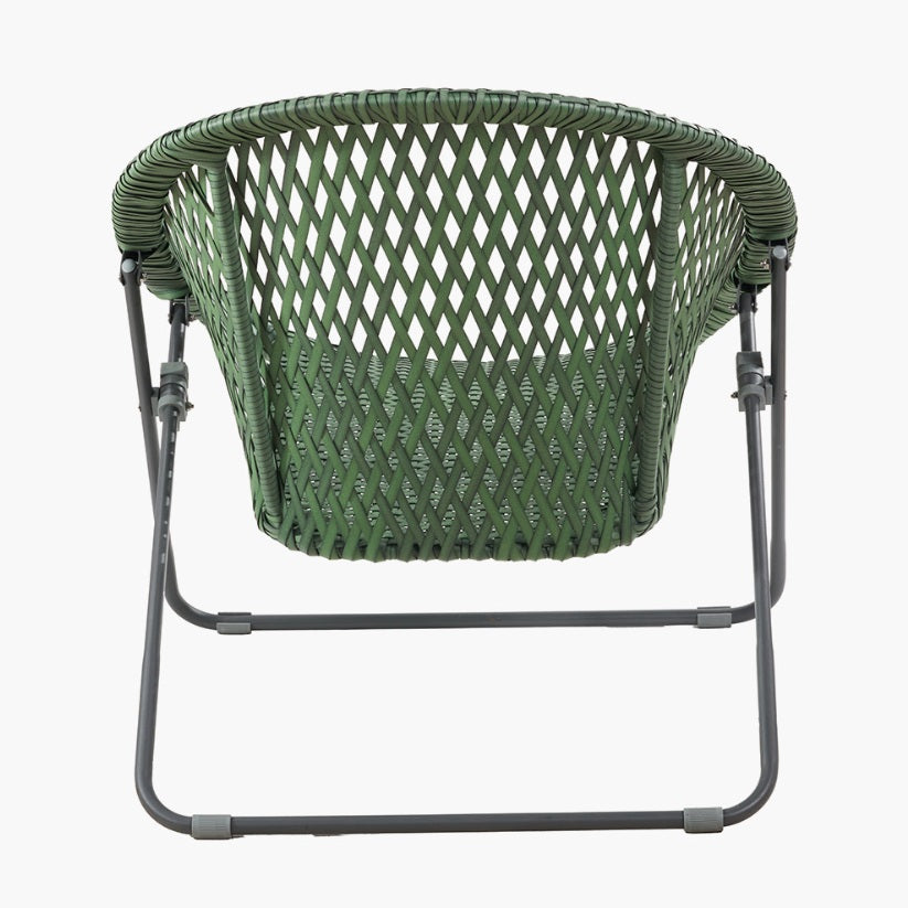 Tobs Outdoor Green Foldable Loungers Set