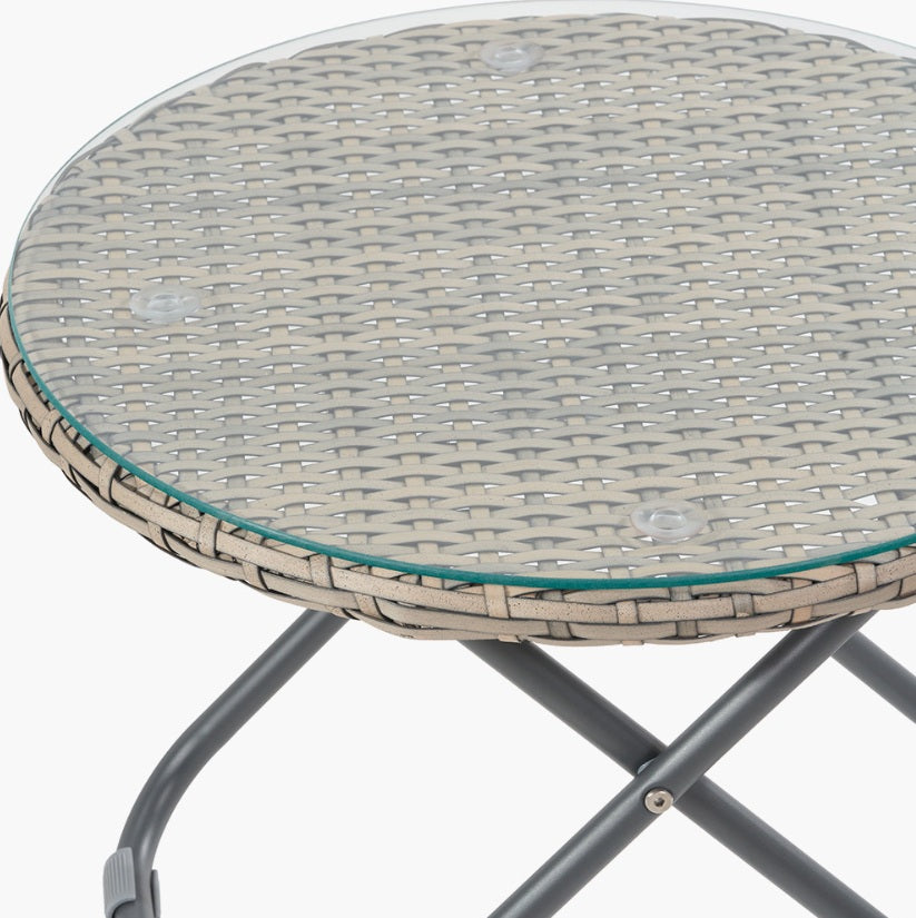 Tobs Outdoor Grey Foldable Loungers Set