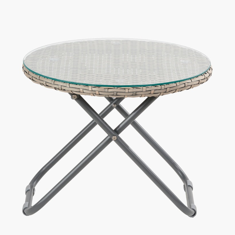 Tobs Outdoor Grey Foldable Loungers Set