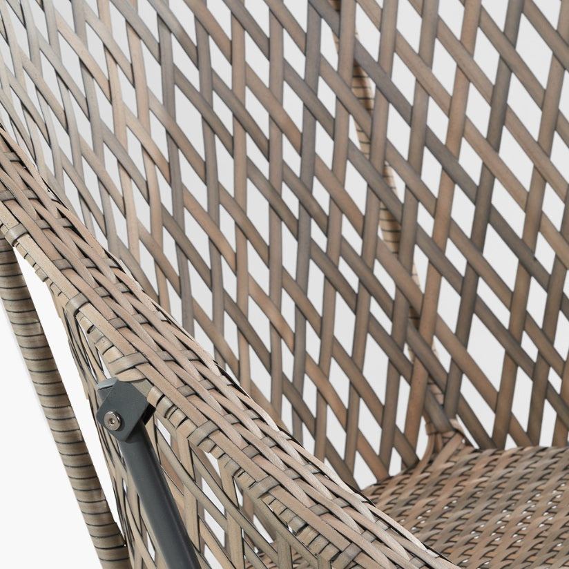 Tobs Outdoor Grey Foldable Loungers Set