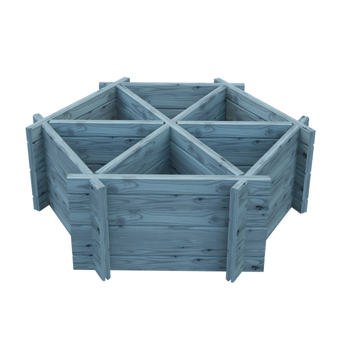 Shire Hexagonal Planter Pressure Treated with 6 Segments
