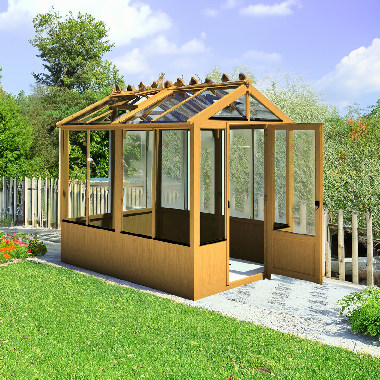Shire Holkham 6x8 Wooden Greenhouse