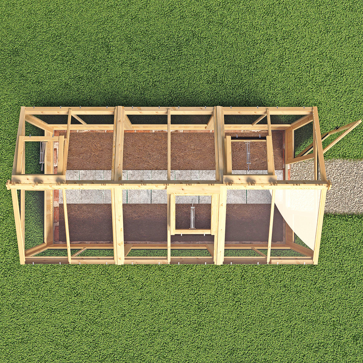 Shire Holkham 6x12 Wooden Greenhouse