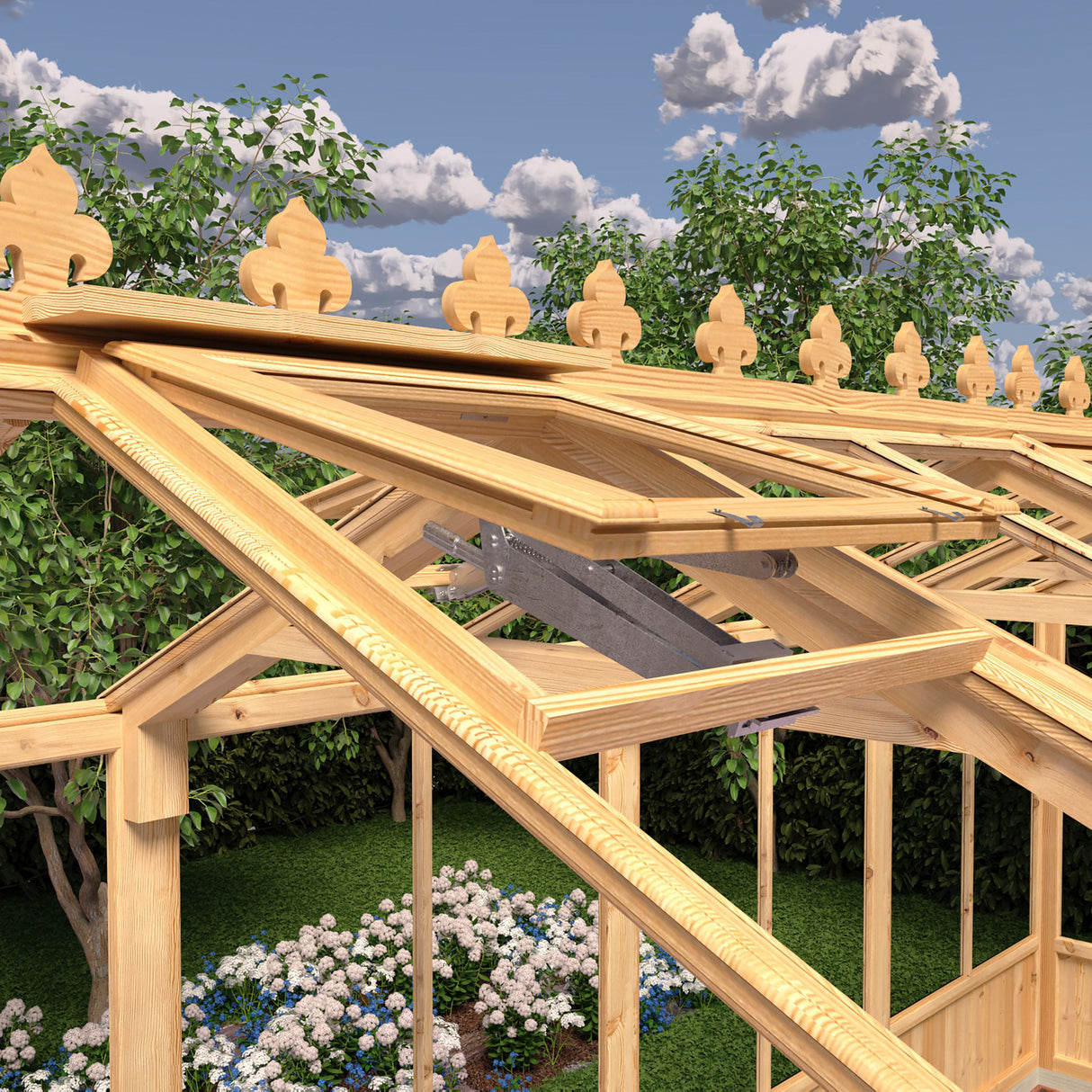 Shire Holkham 6x12 Wooden Greenhouse