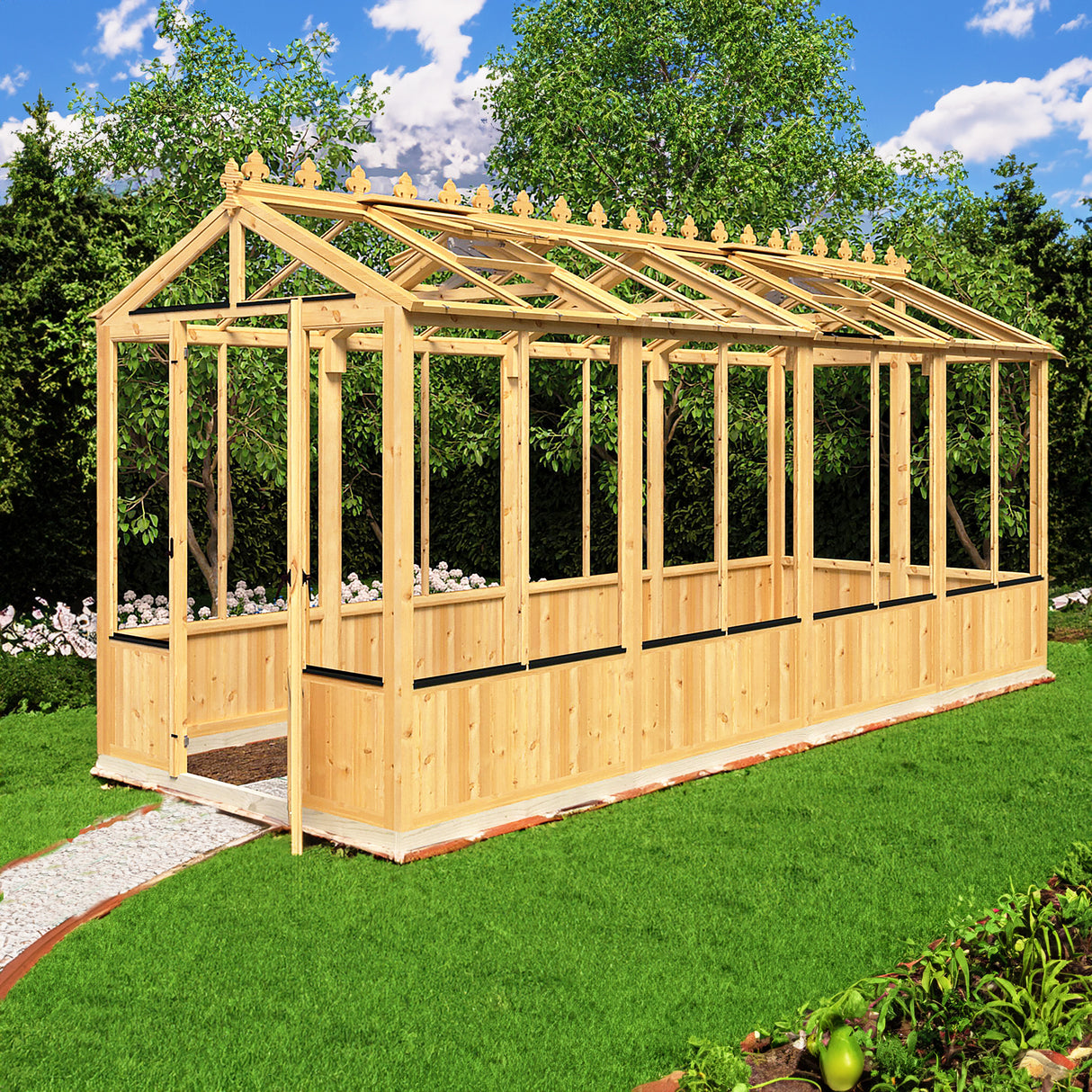 Shire Holkham 6x16 Wooden Greenhouse