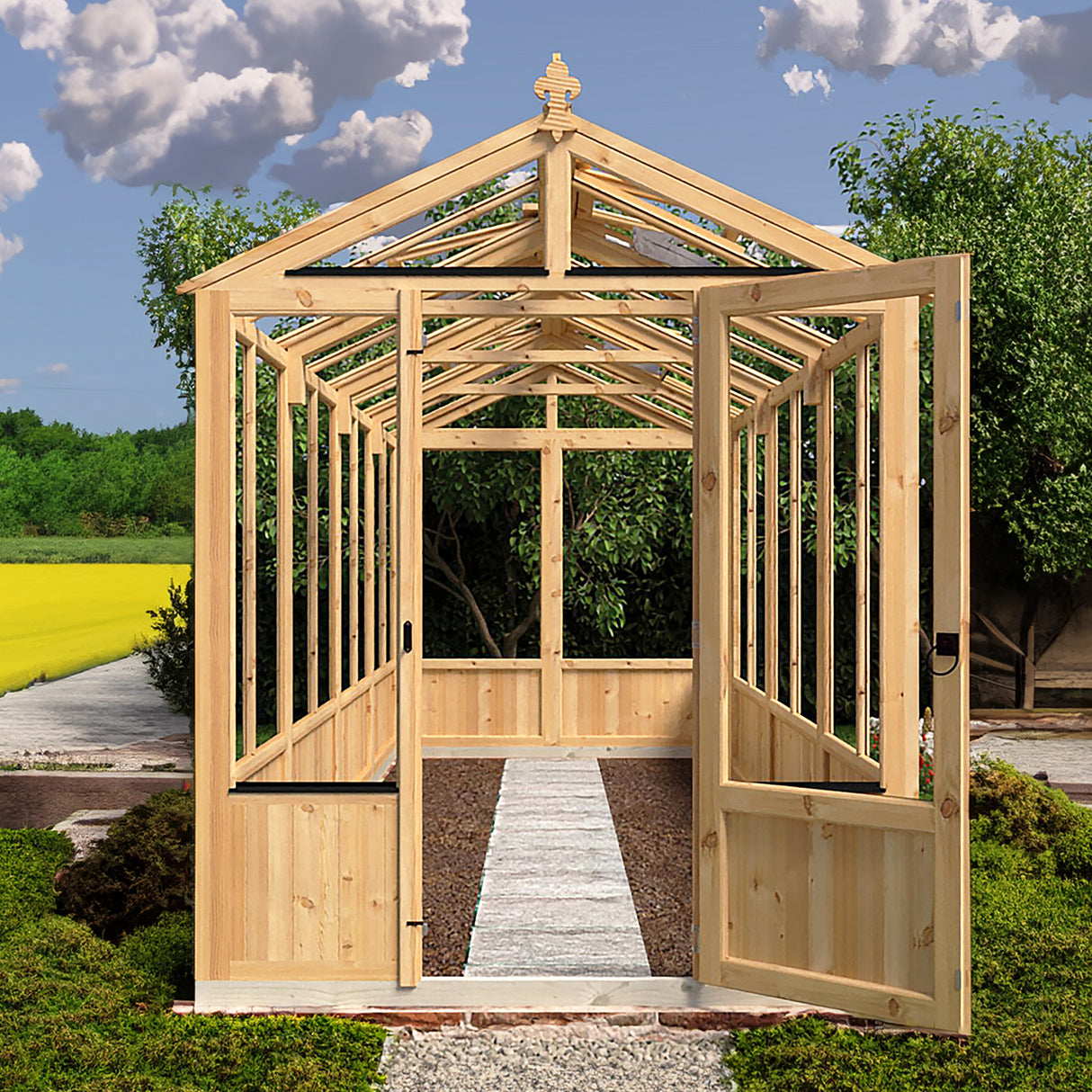 Shire Holkham 6x16 Wooden Greenhouse