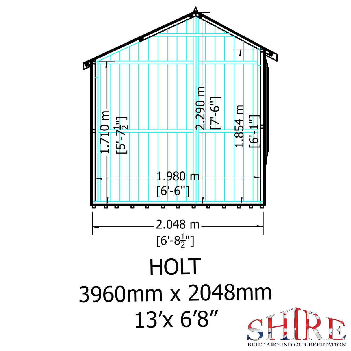 Shire Holt 7x13 Shed