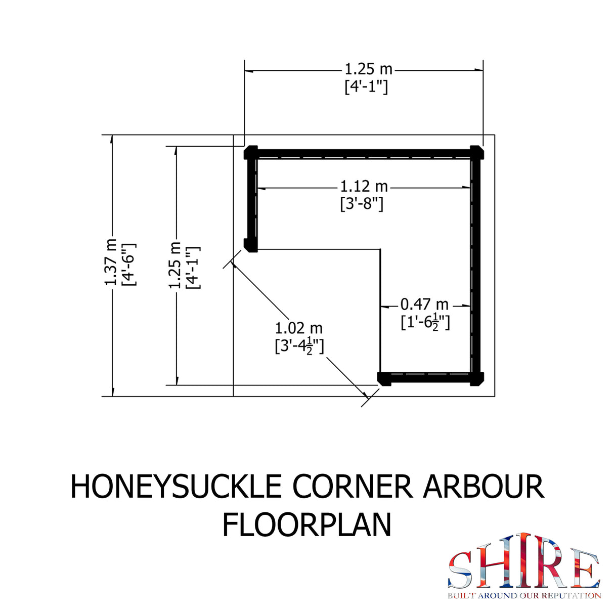 Shire Honeysuckle Corner Arbour