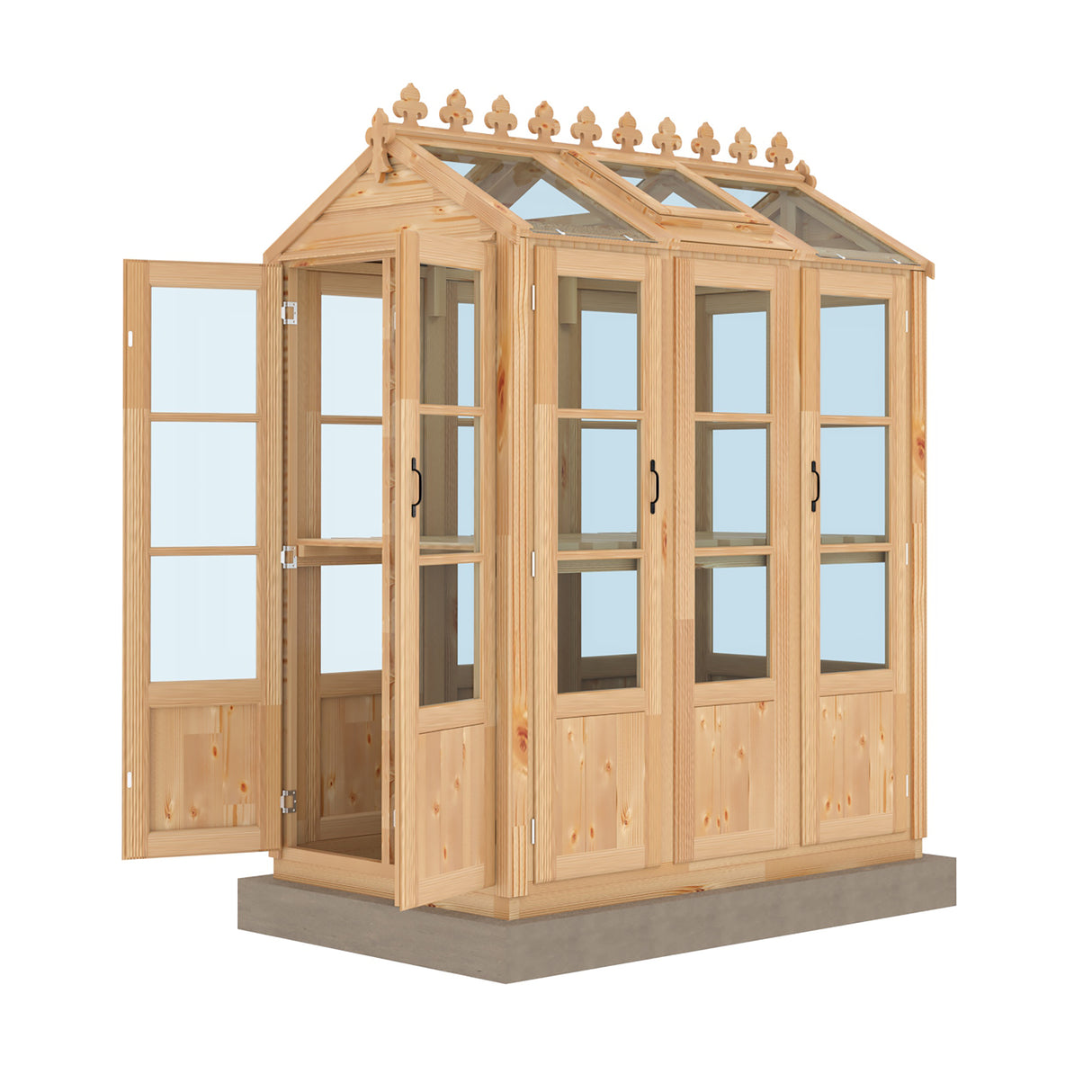 Shire Hemsby 4x6 Wooden Greenhouse