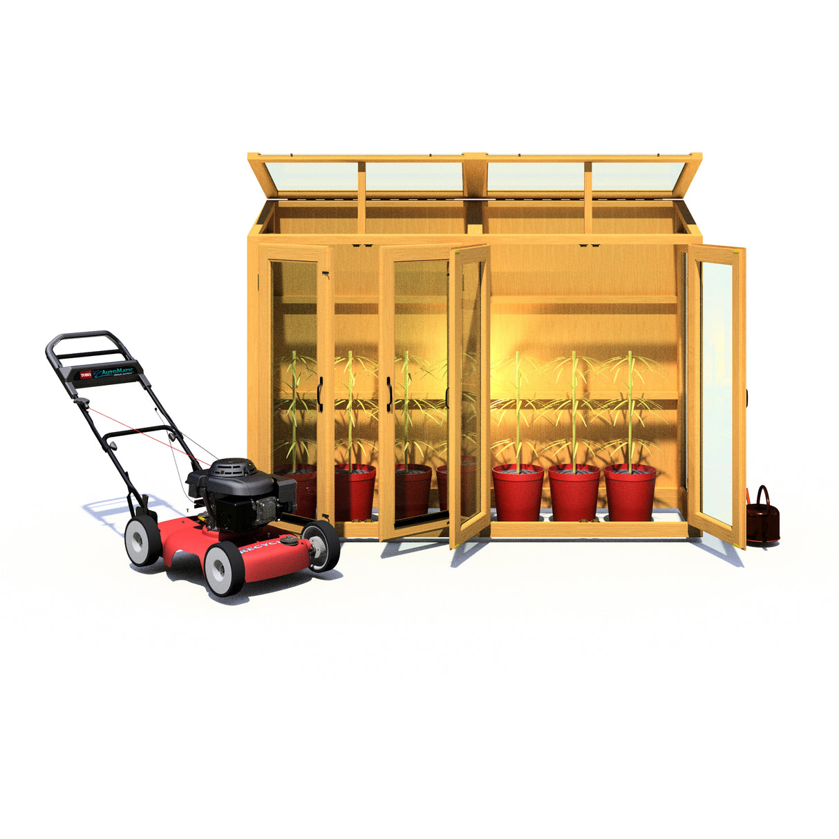 Shire Heydon 7x2 Wooden Greenhouse