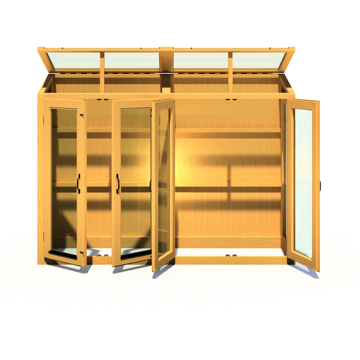 Shire Heydon 7x2 Wooden Greenhouse