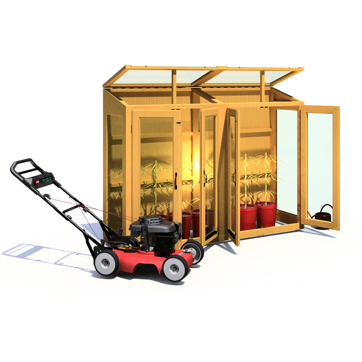 Shire Heydon 7x2 Wooden Greenhouse