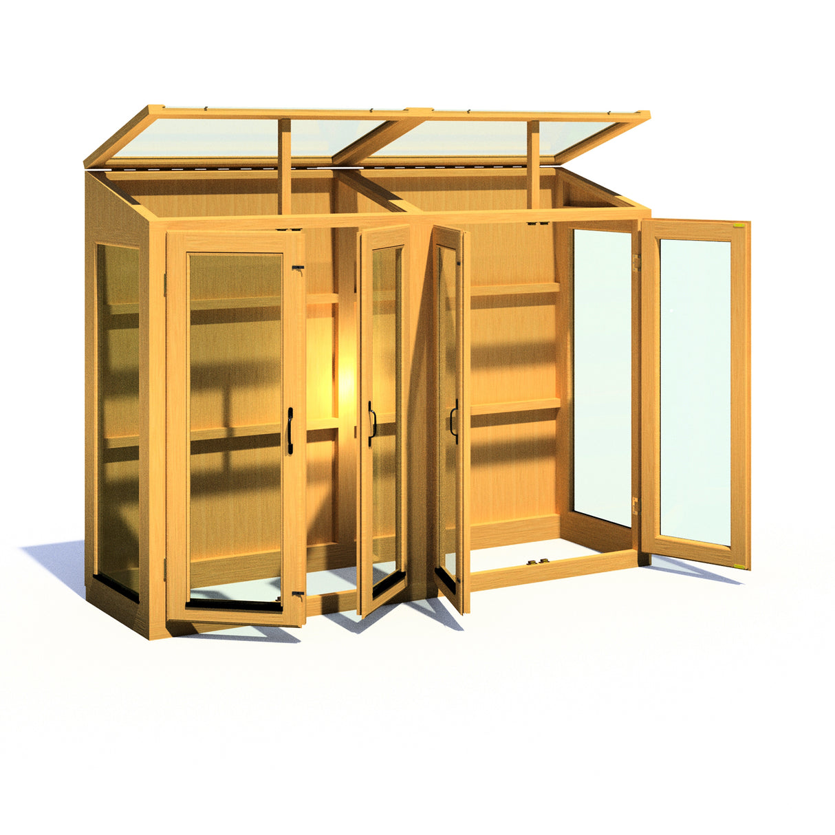 Shire Heydon 7x2 Wooden Greenhouse